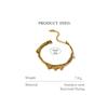 Yhpup Romantic Heart Stainless Steel Bracelet for Women Charm Gold Color Snake Chain Layered Bracelet Jewelry Girlfriend Gift