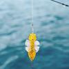 Hard Fish Lure Bionic Cicada Shape Fishing Bait with Rotating Spins Propeller Treble Hook 7.5cmY238 8