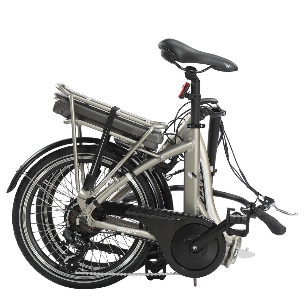 SPATIAL Smartes Erwachsenen-Falt-Elektrofahrrad für Pendler 250W 42V10.4AH Akku 20-Zoll-Fettreifen Gelände-E-Bike