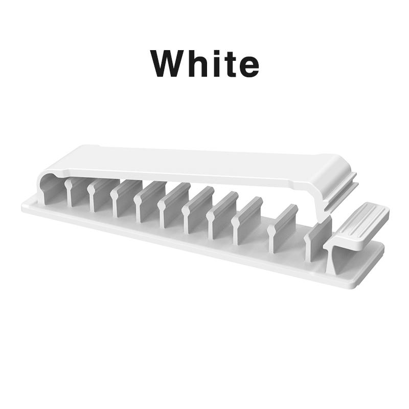 Multipurpose Self-Adhesive Buckle Nail-Free Cable Clips Plastic Cable Organizer Clips Winder Desktop Cord Management Cable Holde