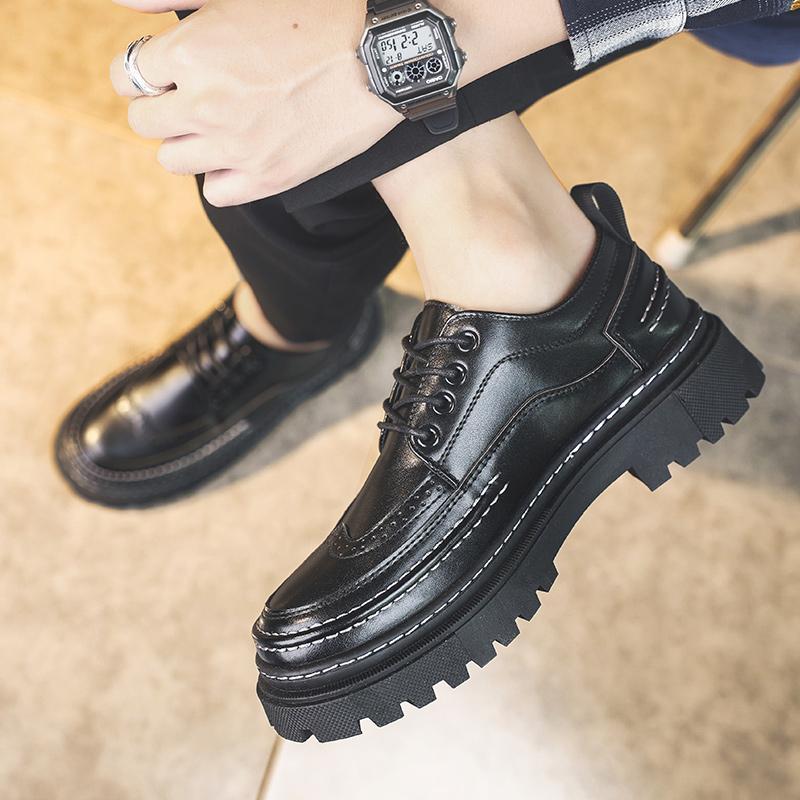 FashionBrogues Men's Black Business Leather Shoes Man Loafers Comfortable Summer Sneakers Brand Moccasin Breathable Casual Shoes