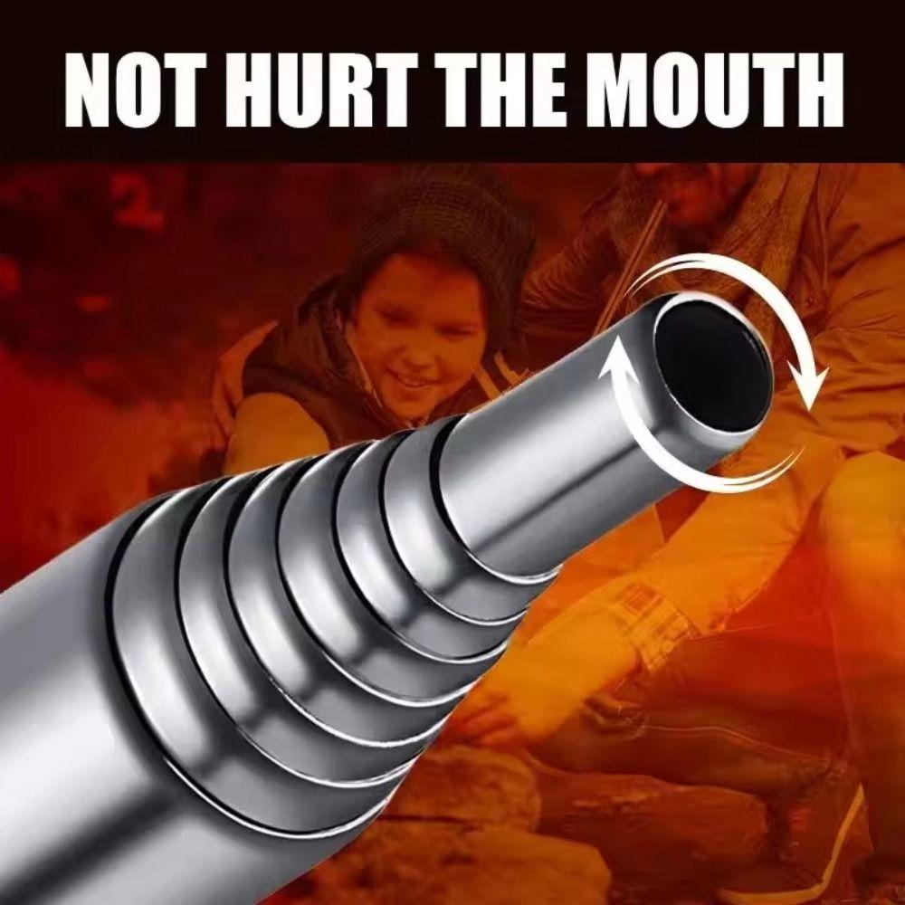 Windproof Fire Blower Pipe Telescopic Pocket Bellow Lightweight Fire Blowing Tube  Outdoor