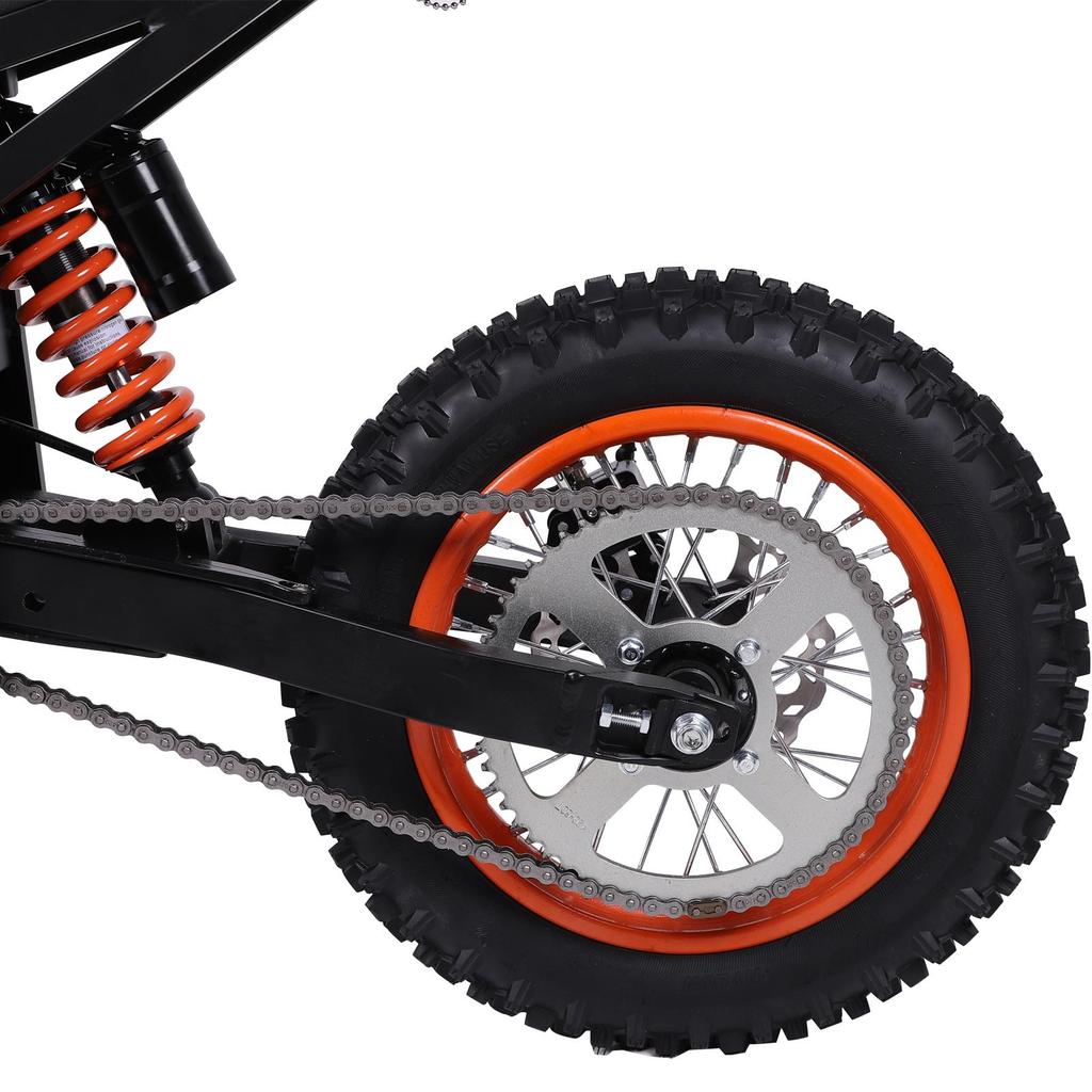 FREEBOY Y01 Elektrisches Motorrad für Erwachsene 48V 20,8Ah Akku 1500W Motor 12 Zoll Geländereifen All-Terrain Elektrisches Moped für Fahrten im Freien im Gelände