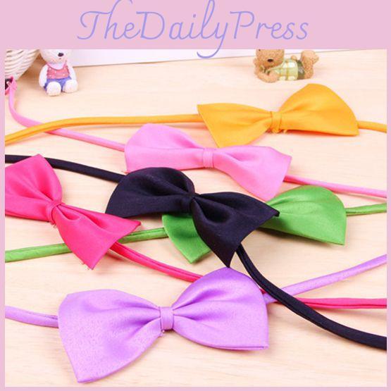 Unique Bow Tie For Cute Dog Cat Kitten Adjustable Length Colorful Necktie For All Pets