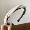 Korean Style Elegant Cable Knit Headband - Pressure-Free, Non-Slip Hair Clip for Women