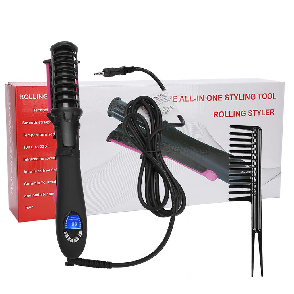 K19 Auto Hair Curler Adjustable Temperature Hair Curler Hair Styling Tool 32mm 110‑240VEU Plug