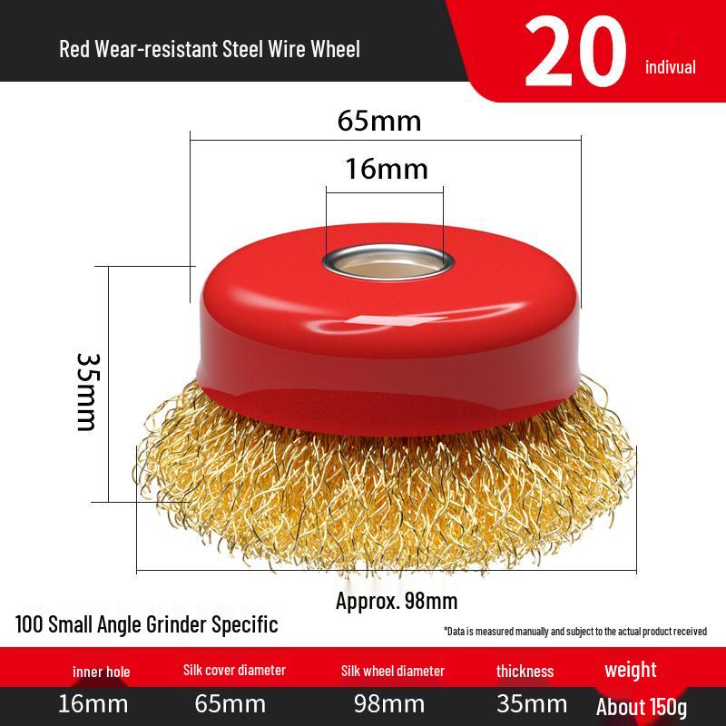 Steel Wire Brush Grinding Head for Hand Drill - Rust Removal & Polishing Tool