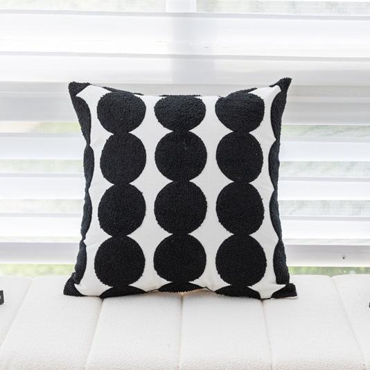 45X45Cm Brown Vintage Nordic Throw Pillow Cover Cream Light Luxury Sofa Cushion Waist Cover Simple Decorative Pillowcases