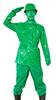 Clearstone Halloween Green Army Cosplay Costume, Unisex, Green