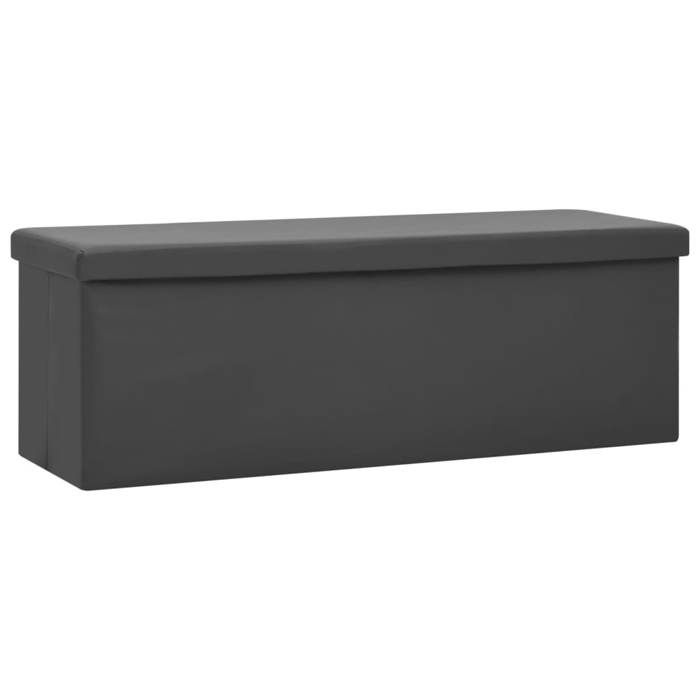 VidaXL Banc de Rangement Pliable Conteneur de Stockage Coffre de Rangement de Salon Salle de Séjour Entrée Maison Intérieur 338799