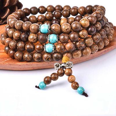 1 adet yeni 6mm sandal ağacı budist buda meditasyon 108 tespihler Mala bilezik
