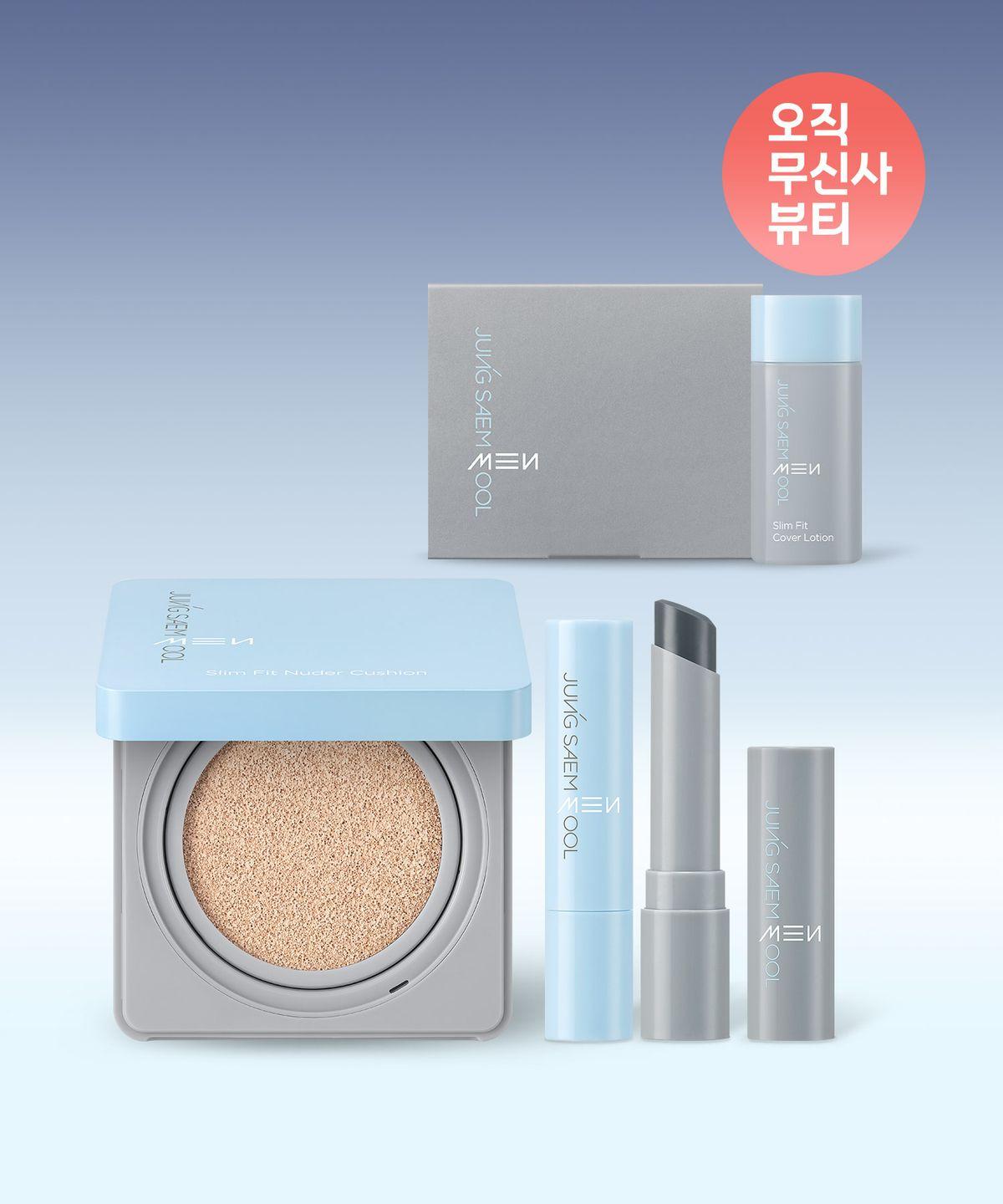 [Exclusive] Jung Saem Mool Men Slim Fit Nuder Cushion + Jung Saem Mool Men Lip Renewal Color Balm