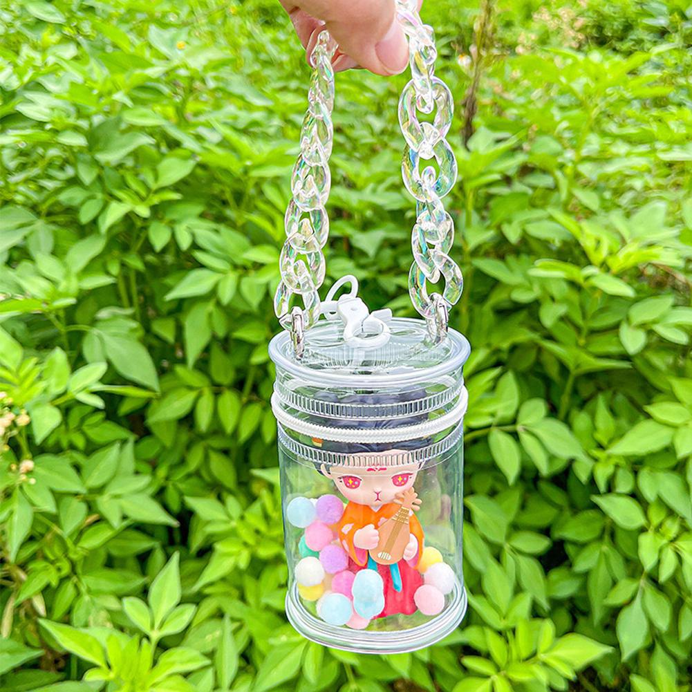Creative Thicken Transparent Bag for Doll Display Storage Bag Mystery Doll Protection Case Mystery Toy Storage Boxes for Doll Toy Zipper Pouch