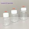 PET Plastic Bottles - 30ml, 60ml, 80ml Transparent Wide-Mouth for Capsules, Medicine, or Fish Bait Dispensers.