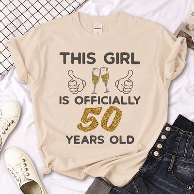 T-shirts 50 Ans 50th Years Anniversaire femmes Y2K manga t shirt fille années 2000 y2k vêtements drôles