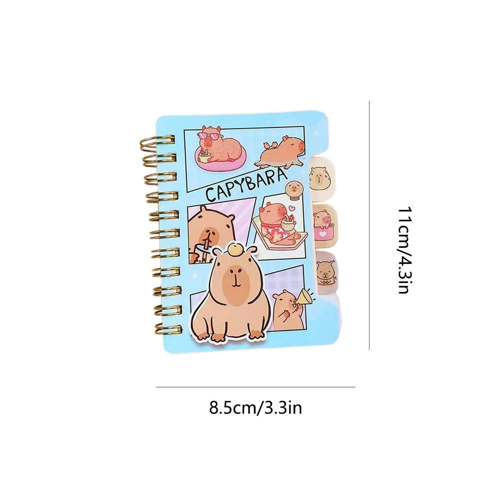 Cute Drawing Notebook For Kids Capybara Student Account Book Notebook Creative Children's Stationery School Supplies Coil Book