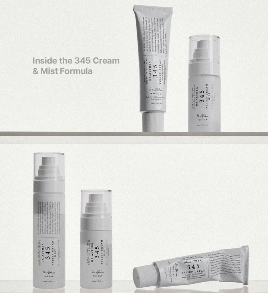 Original Dr.Althea 345 Relief Cream Mist 147 Antioxidans Aufhellende Feuchtigkeitsspendende Creme Intensive Reparatur Original Essenz Mist