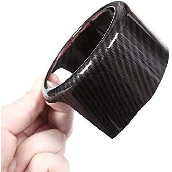 YIWANG Carbon Fiber Style ABS Chrome Front Grill Decoration Frame Trim 2Pcs For Alfa Romeo Stelvio 2017 2018 2019 2020 Auto Accessories (NOT