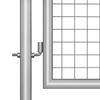 Vidaxl Brama Ogrodowa Ocynkowana Stal 100X100 Cm Srebrna