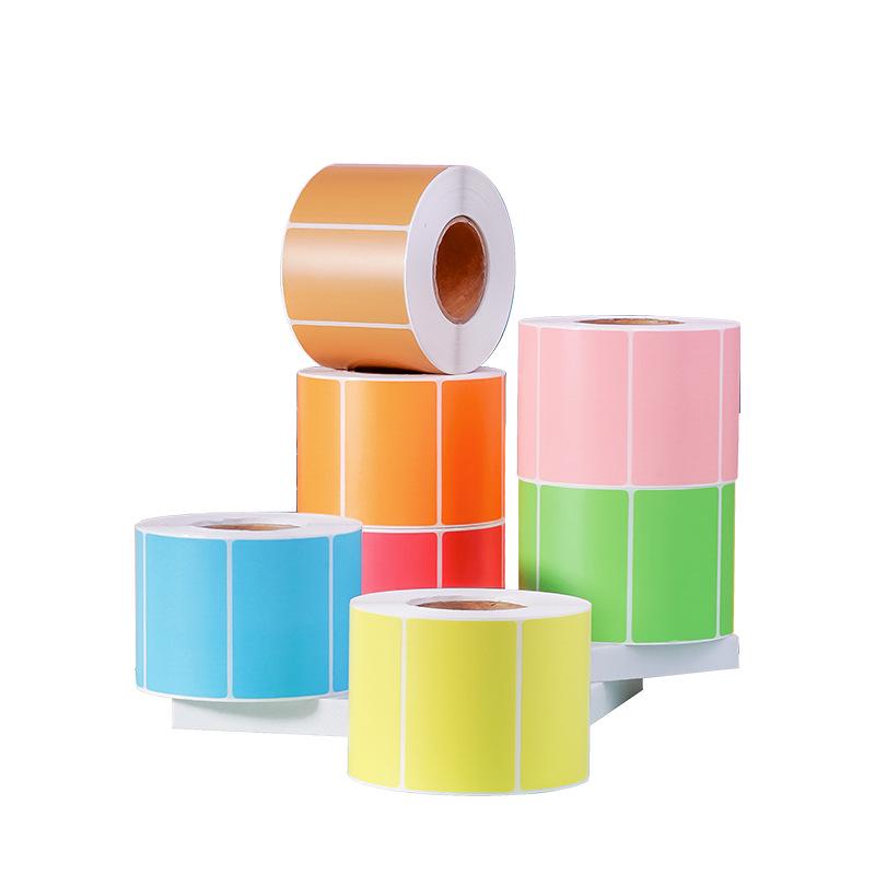 Custom Waterproof Multi-Color Thermal Paper Label: Oil-Proof, Self-Adhesive & Barcode-Ready