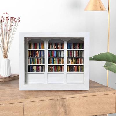 Alívio da Ansiedade Mini Estante Realista Ornamento de Estante em Miniatura com 300 Peças Mini