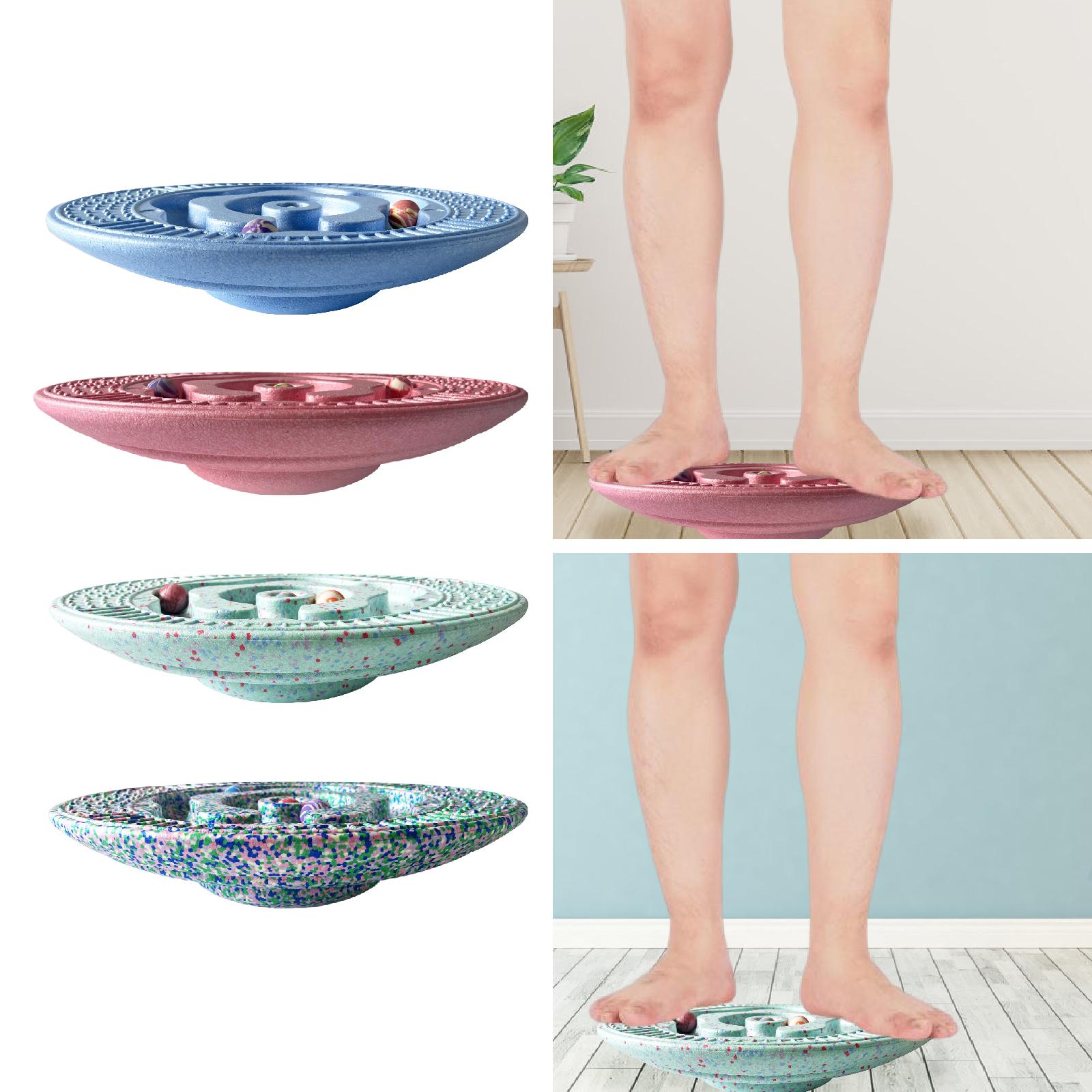 Kids Wobble Balance Board Professional Sensory Toy Rocking Board Anti Slip for Dance Exercising Fitness Indoor Outdoor Full Body multicolore