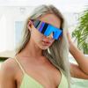 New All-in-one Sunglasses for Women Trendy In Europe and America Large Surround Frame Sunglasses for Men Outdoor Cycling Sports Glasses