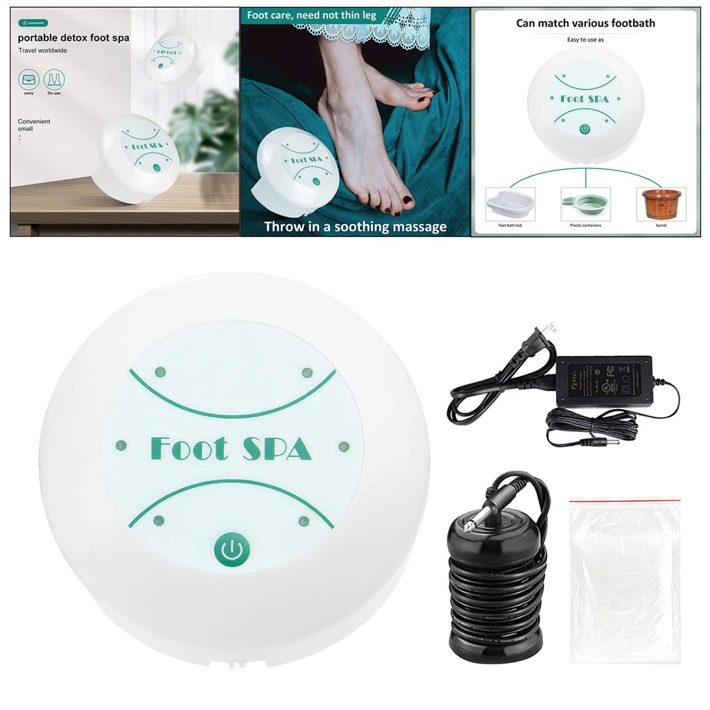 Tina de Baño para Pies Desintoxicación Iónica Personal para el Hogar Máquina Limpiadora Spa Relajante Refrescante Enchufe UK Máquina Desintoxicación de Pies Spa