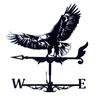 Animal Weather Vane Metal Roof Mount Animal Wind Indicator Easy Installation Weatherproof Weather Vane for Patio Sheds Yard Decor