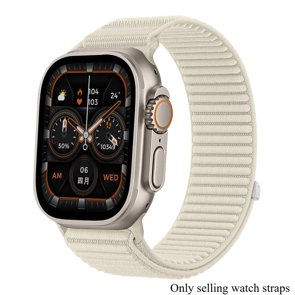 Nylon Sport Strap For Apple Watch Band Ultra3 49mm 46mm 45mm 44mm 41mm 42mm Bracelet iWatch 38 40mm 11 10 9 8 7 6 5 4 SE Braided