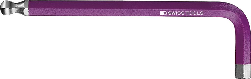 PB SWISS TOOLS Rainbow Wrench with Ball 212-8PUCN Head, Purple, 212-8RBCN