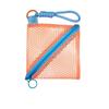 Outdoor Kawaii Clear Mesh Bag Portable Dopamine Color Mini Coin Purse Small Item Bag Rope Design Lipstick Cosmetic Bag Outdoor