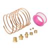 72 Inch Mechanical Oil Pressure Gauge Tubing Kit Copper Oil Pressure Gauge Line Tubing Kit 1/8 Diameter With1/4''/8''NPT