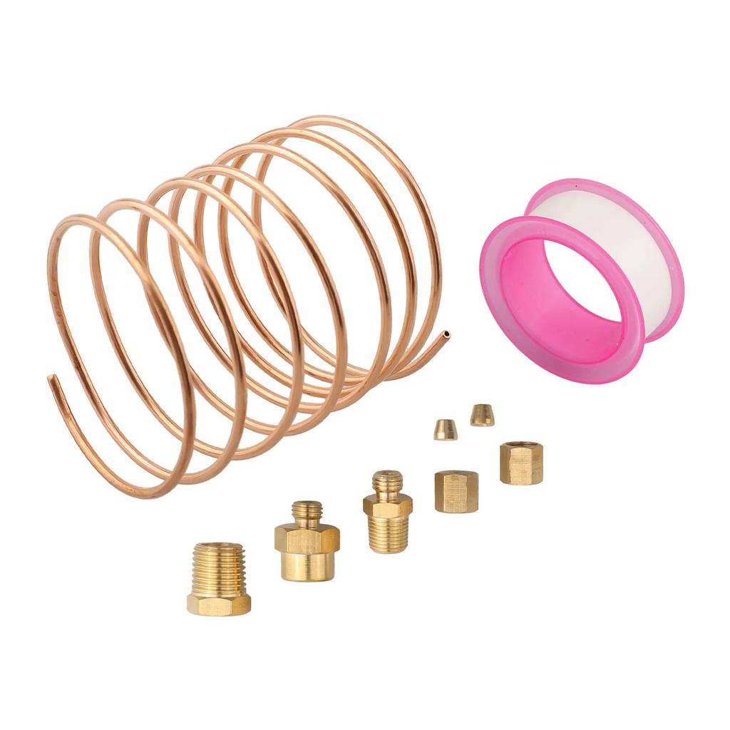 72 Inch Mechanical Oil Pressure Gauge Tubing Kit Copper Oil Pressure Gauge Line Tubing Kit 1/8 Diameter With1/4''/8''NPT