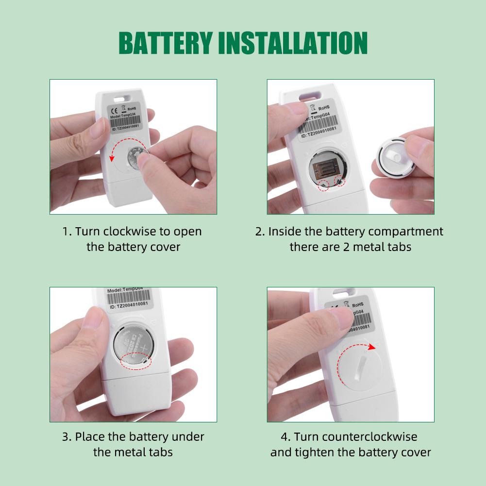USB Digital 32000 Point Capacity Temp Recorder Over Temp Alarm Temp Recorder for Refrigeration Cold Chain Transport Lab
