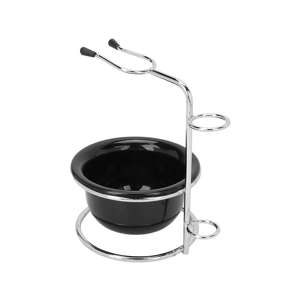 Herren Rasierbecher Bartpflege Reinigung Edelstahl Rasierbecher Ständer Rasierwerkzeug Set für Barbier