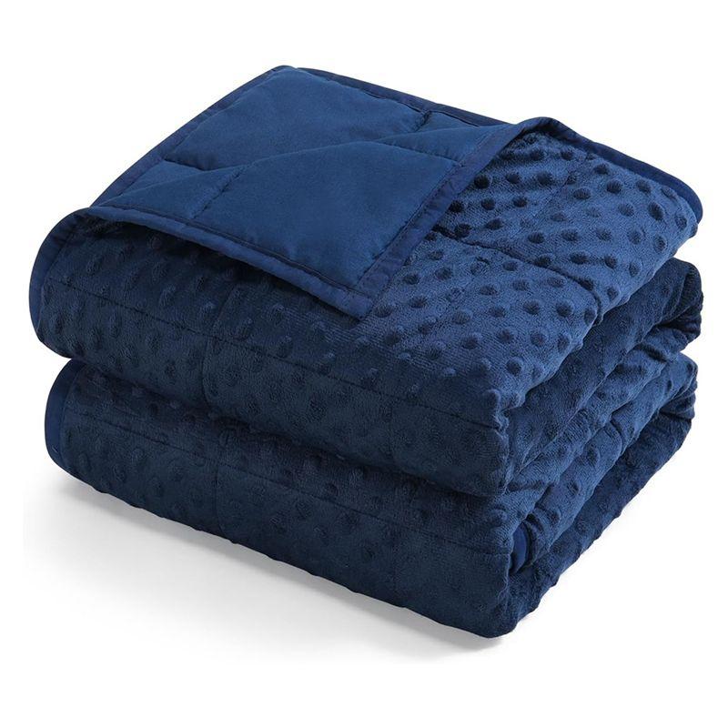 ABMH-Кристальный бархатный стеганый чехол Специальный чехол для стеганого одеяла Однотонное одеяло из пузырчатого бархата Микрофибра Двустороннее Для всех сезонов