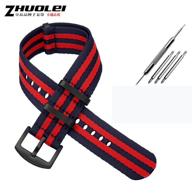 Hochwertiges Nylon-Uhrenarmband für Omega Seamaster Speedmaster Rox Mido Seiko Armband 20mm 22mm