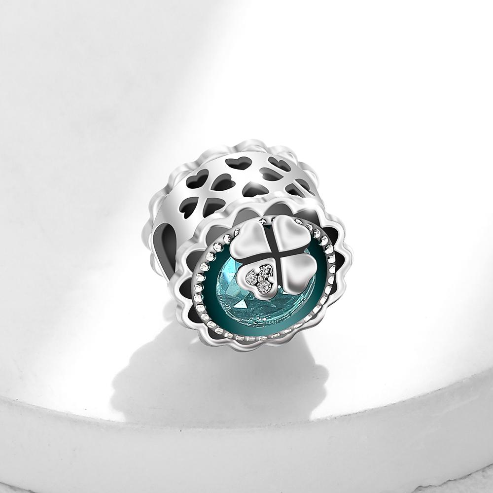 Fashion Copper Lucky Four Leaf Clover Series Charms Beadsad Aptation Fit Original Diy Bracelet Birthday Jewelry