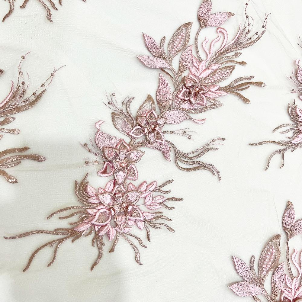 Lace Texture Embroidered Floral Patches Handmade Mesh-Backed Patches  DIY Projects