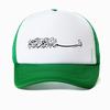 Arabic Muslim Islamic Calligraphy Printing Baseball Cap Fashion Designed Bismillah Graphic Hat Adjustable Mesh Trucker Hats