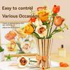 Creative Rose Building Blocks Set Model Flower Pot Decorative Bouquet Model DIY Toys For Kids Valentine's Girl Holiday Gifts