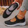 Scarpe Mary Jane da Donna Tessuto Fly Traspiranti Basse Leggere Casual per Camminare