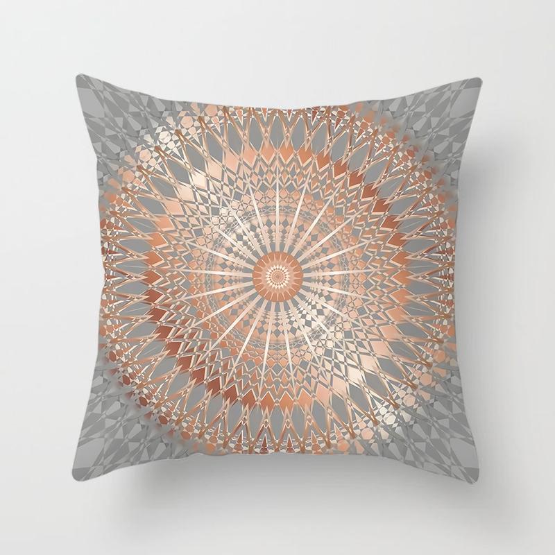 45x45cm Geometric Printed Pattern Pillowcase for Home Living Room Sofa Bedroom Decoration Cushion Cover