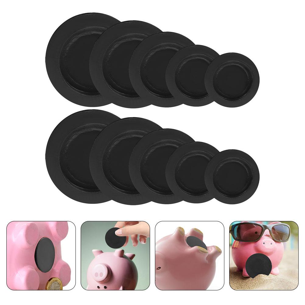 10 Pcs Round Rubber Stopper Plug Adult Piggy Bank Bottom Cover Replacement Sealing Caps Firewall