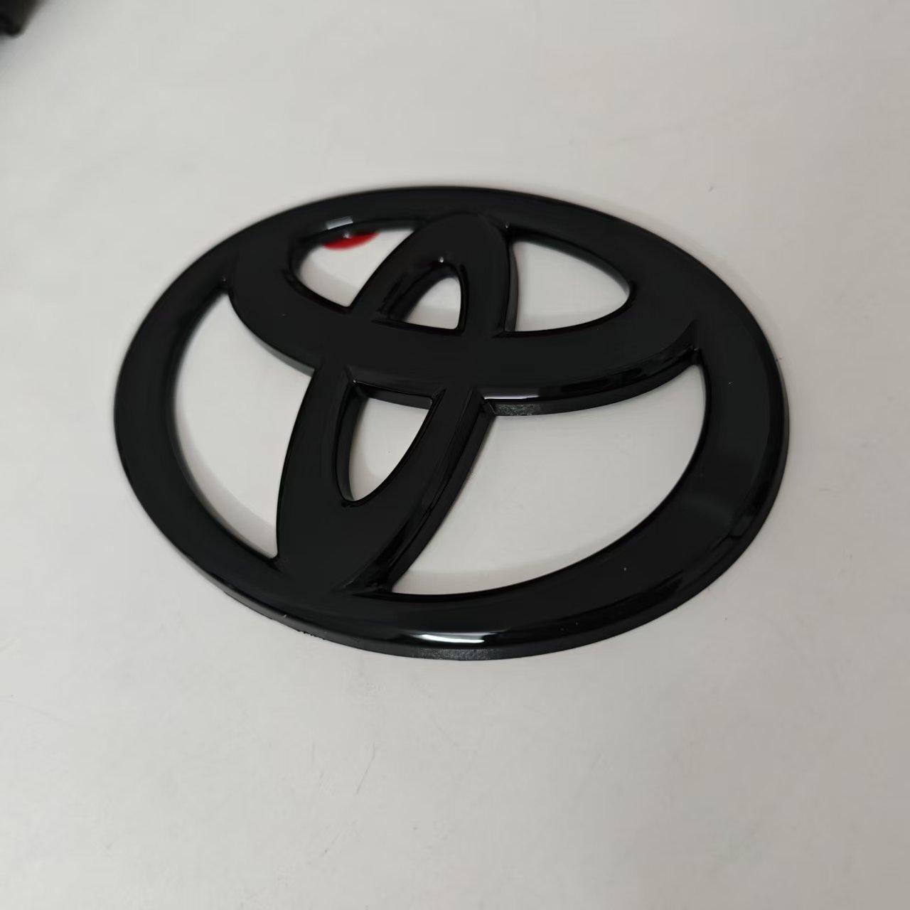 

Toyota Car Logo Covers for Front And Rear - Compatible with Camry Corolla 4runner RAV4 Tacoma Highlander - Custom Fit Vehicle Lo 10cm x 6.9cm