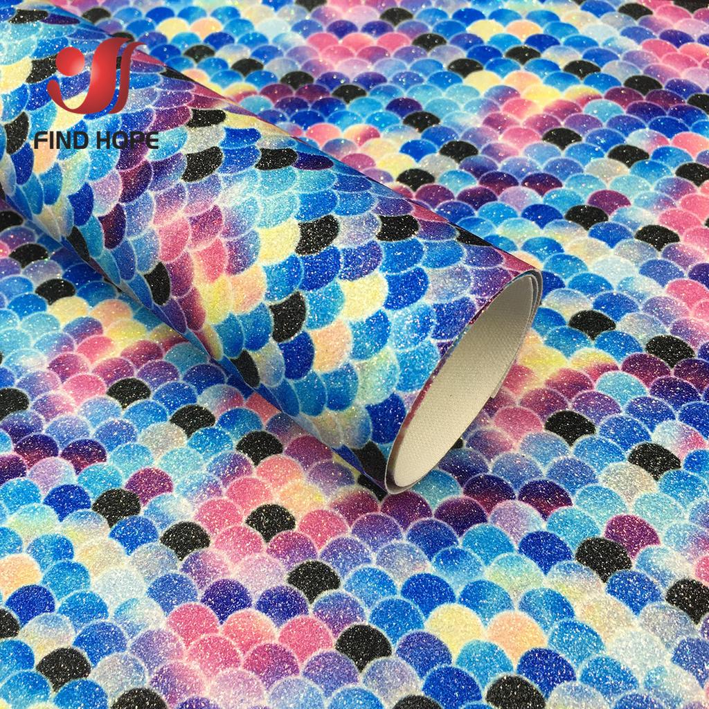 A4 Vegan Leather Sheet Sparkle Rainbow PU Fabric for DIY Phone Case Handmade Earring Bows Hair Clip Kit Miniature Craft Supplies