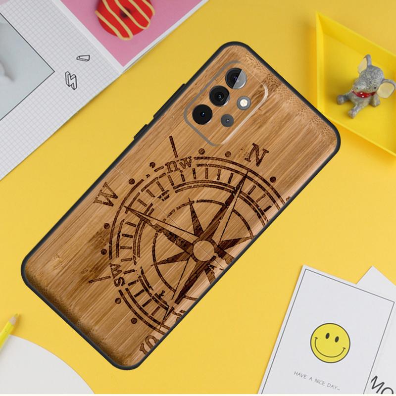 Natural Bamboo Wood Pattern Print Case For Samsung Galaxy A16 A26 A36 A56 A06 A55 A35 A15 A53 A32 A52 A33 A13 A14 A34 A54 A17