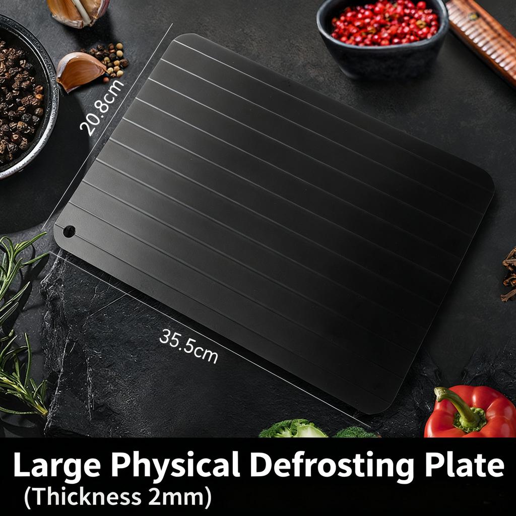 1pcs Aluminum Alloy Rapid Defrosting Tray Quick Thawing Cold Steak Fish Fruit Meat Food Defrosting Board Household Kitchen Tools