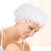 2Pcs Women Shower Caps Waterproof Bath Hats Satin Makeup Shower Cap for Bathing Face Cleansing Non-Slip Design